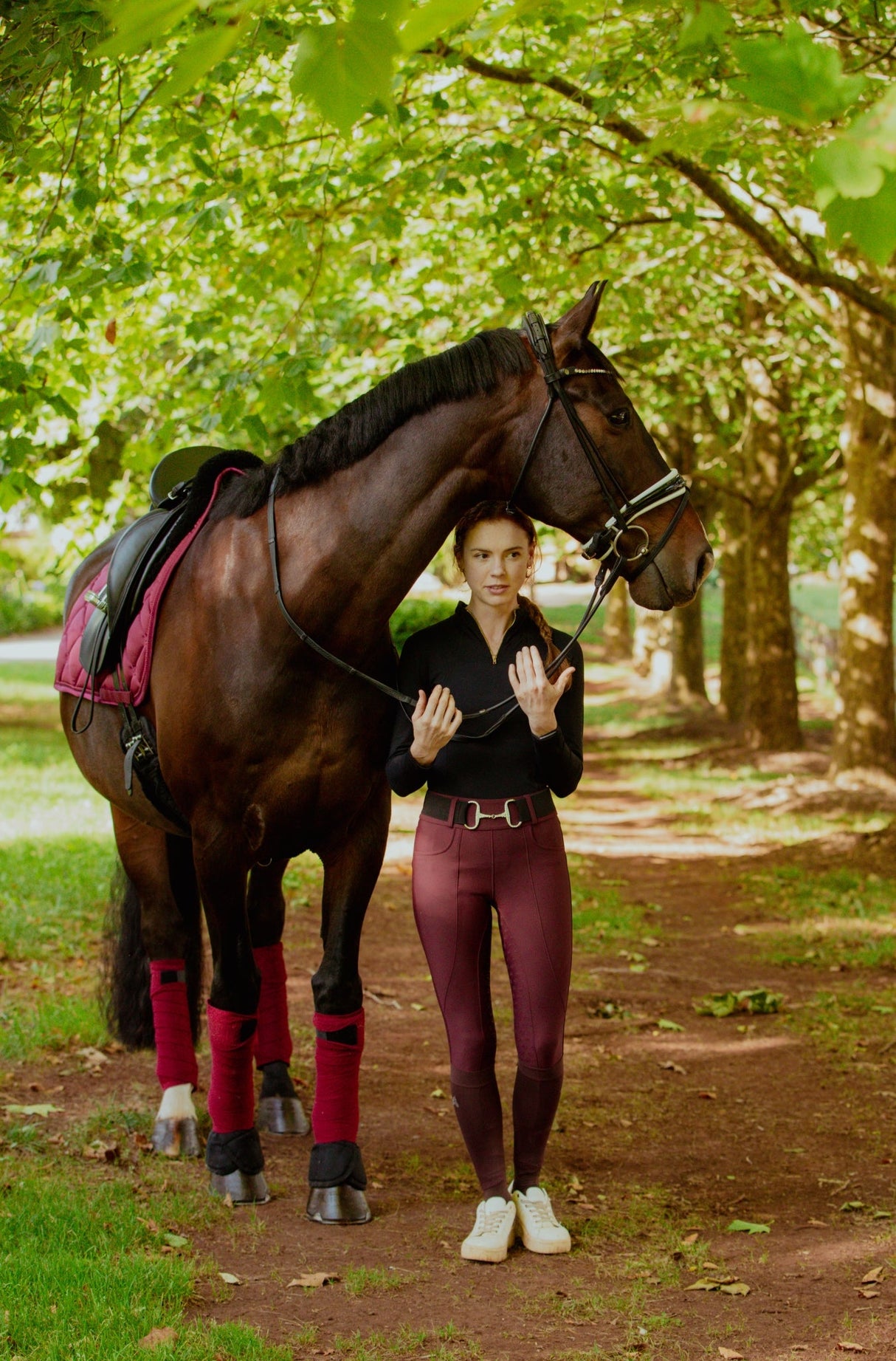 Carmine-Performance Active Hybrid Training Breeches