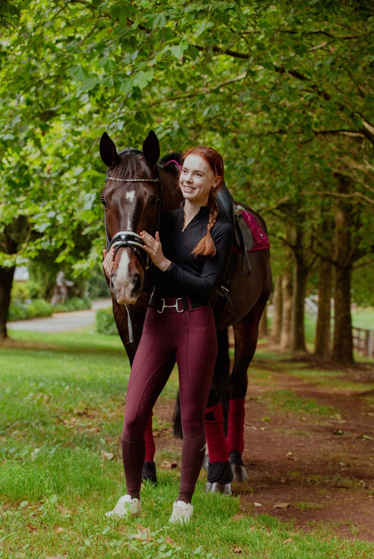 Carmine-Performance Active Hybrid Training Breeches Breechees