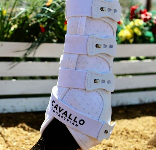 Pro-Ce Rider Air Flow Tendon Boots-White Horse Boots