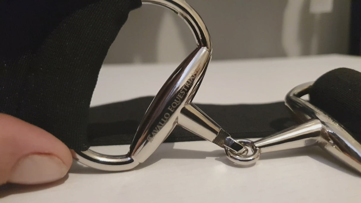 Siena Shimmer-Silver Snaffle Belt "2"